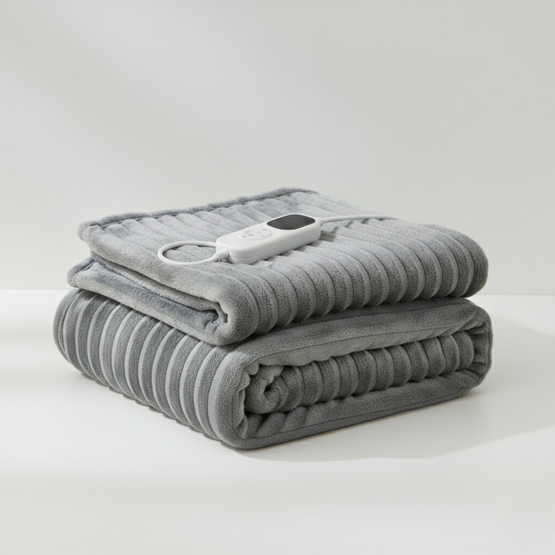 Electric Heated Throw Blanket with 6 Temperature Levels 59"×71"