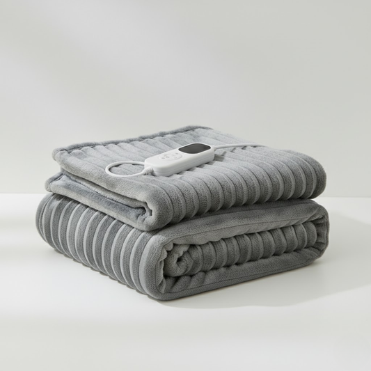 Electric Heated Throw Blanket with 6 Temperature Levels 59"×71"