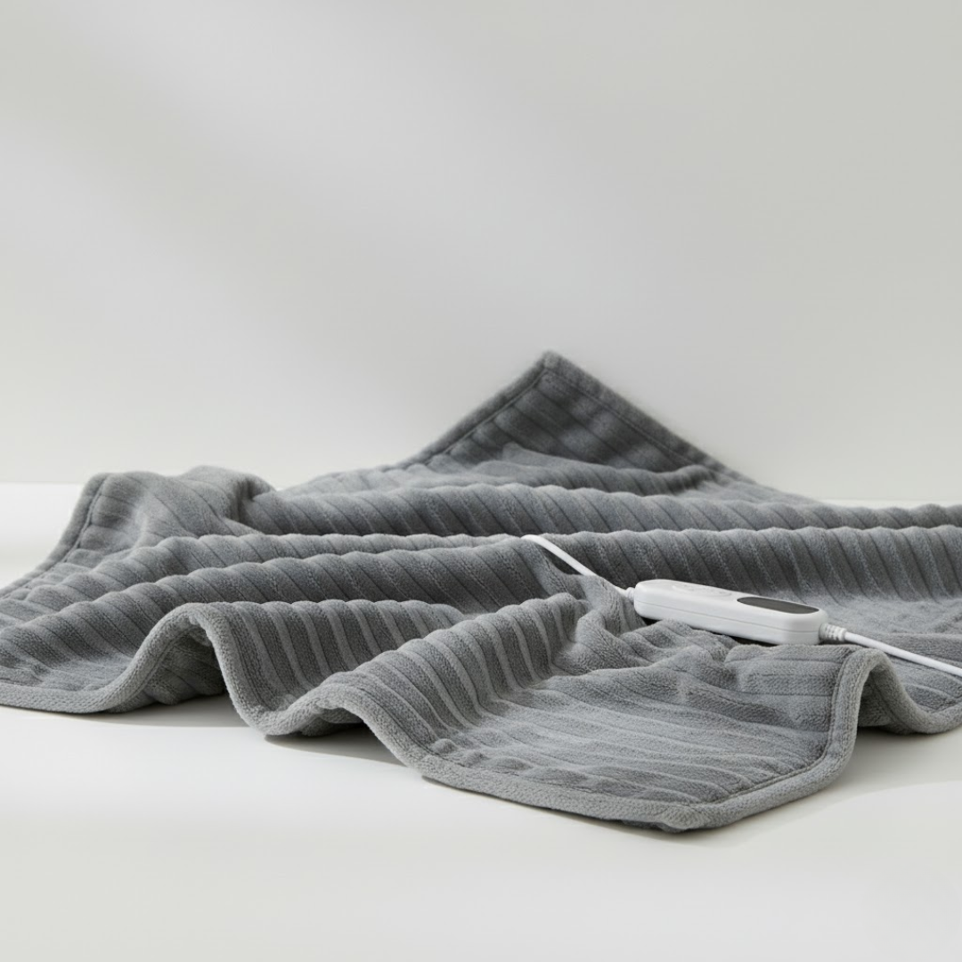 Electric Heated Throw Blanket with 6 Temperature Levels 59"×71"