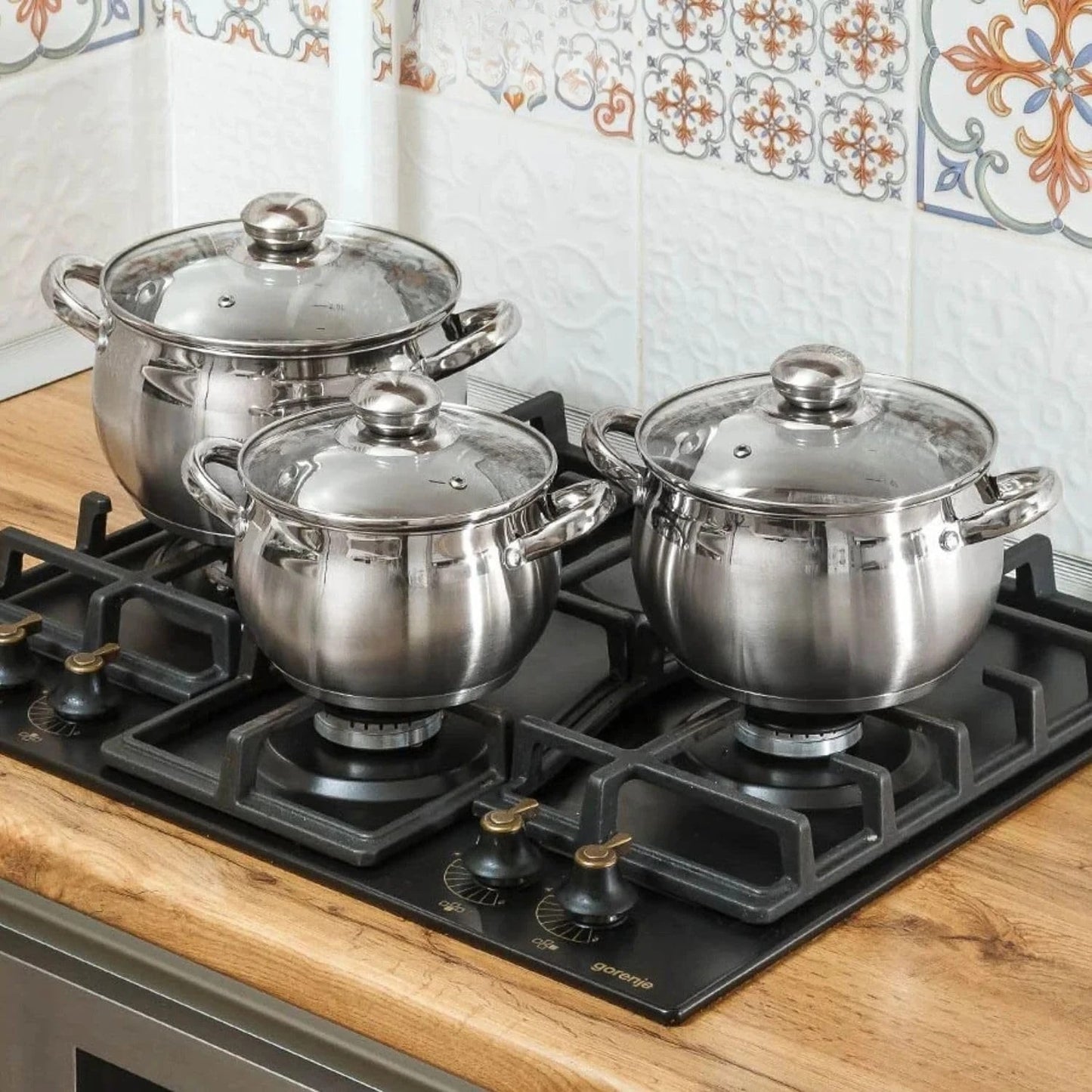 Classic 6-Piece Stainless Steel Induction Cookware Set