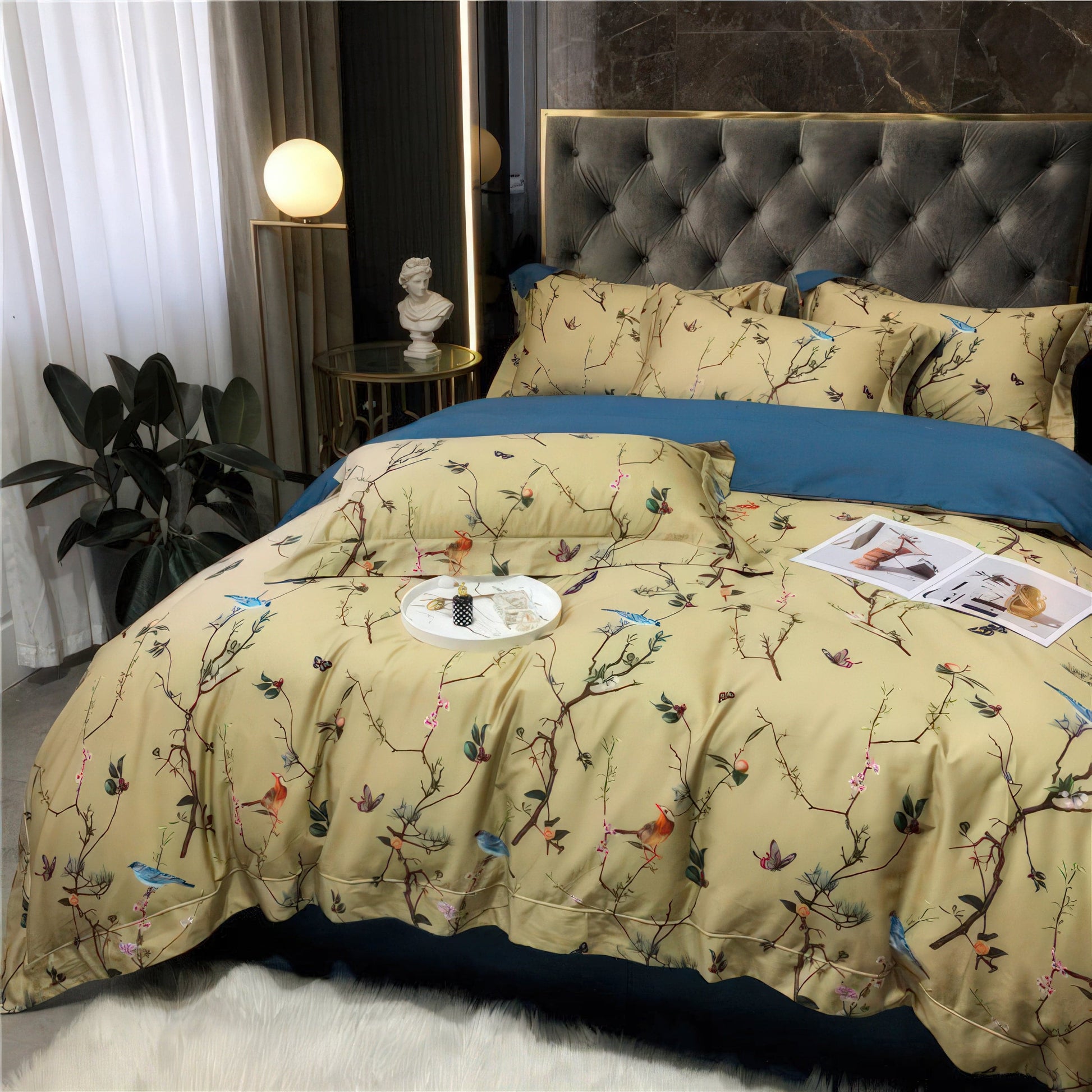Birds and Flowers - Duvet Cover Set