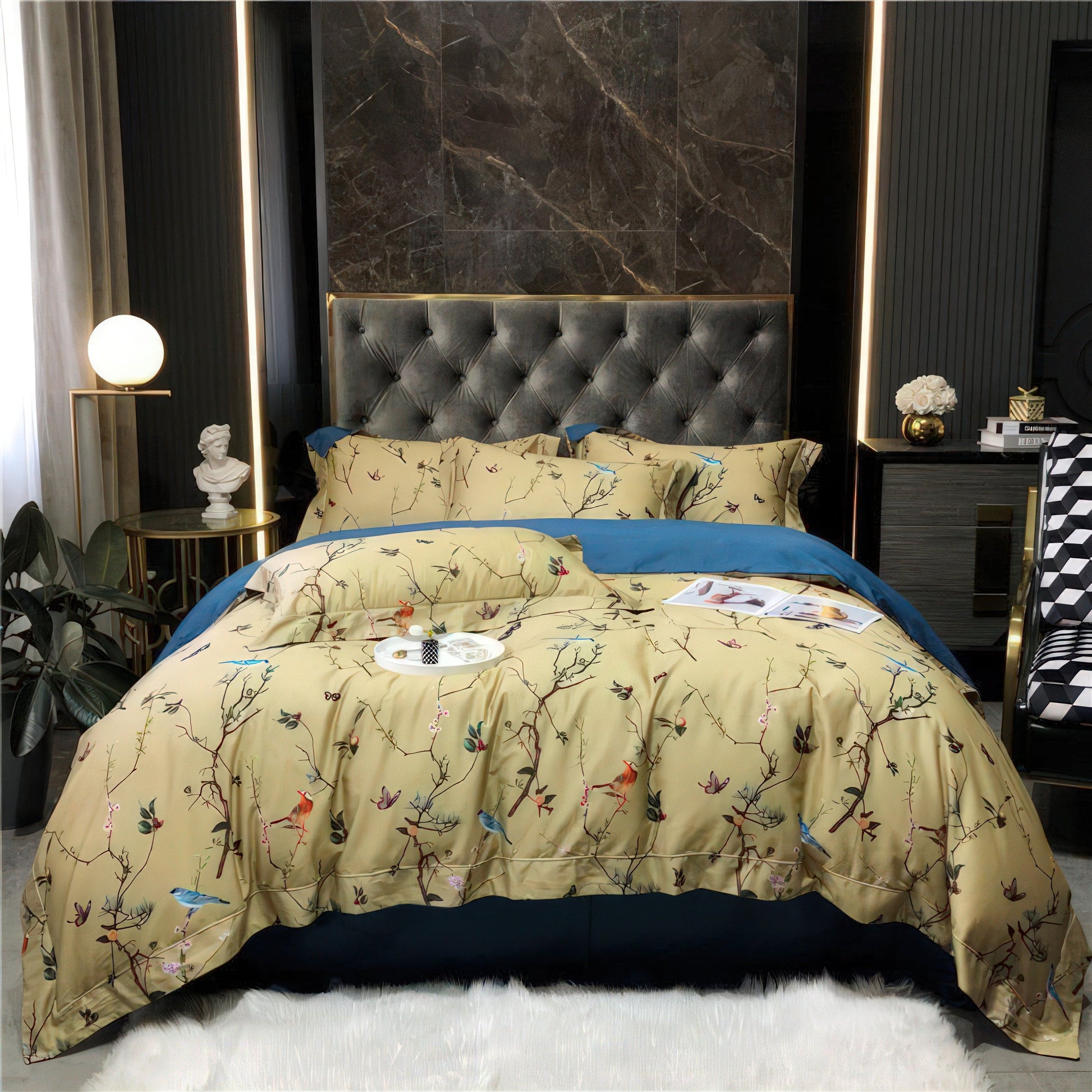 Birds and Flowers - Duvet Cover Set