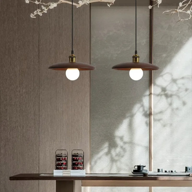 Solid Bamboo Wood Pendant Light