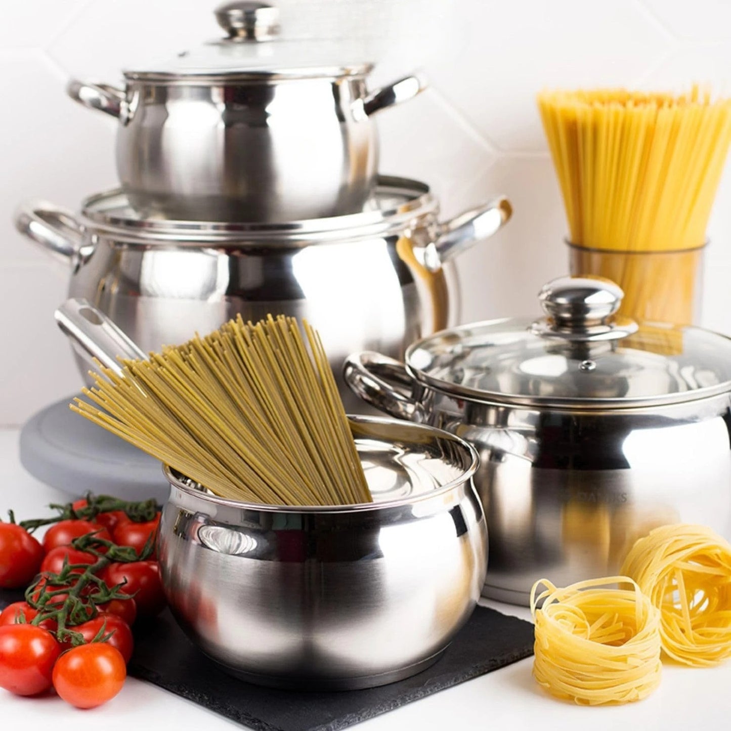 Classic 6-Piece Stainless Steel Induction Cookware Set