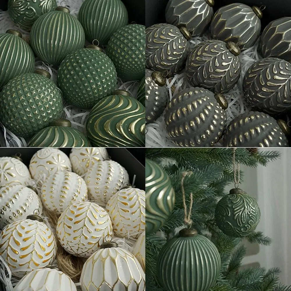 Shatterproof Christmas Ball Ornaments - 12 Piece Set