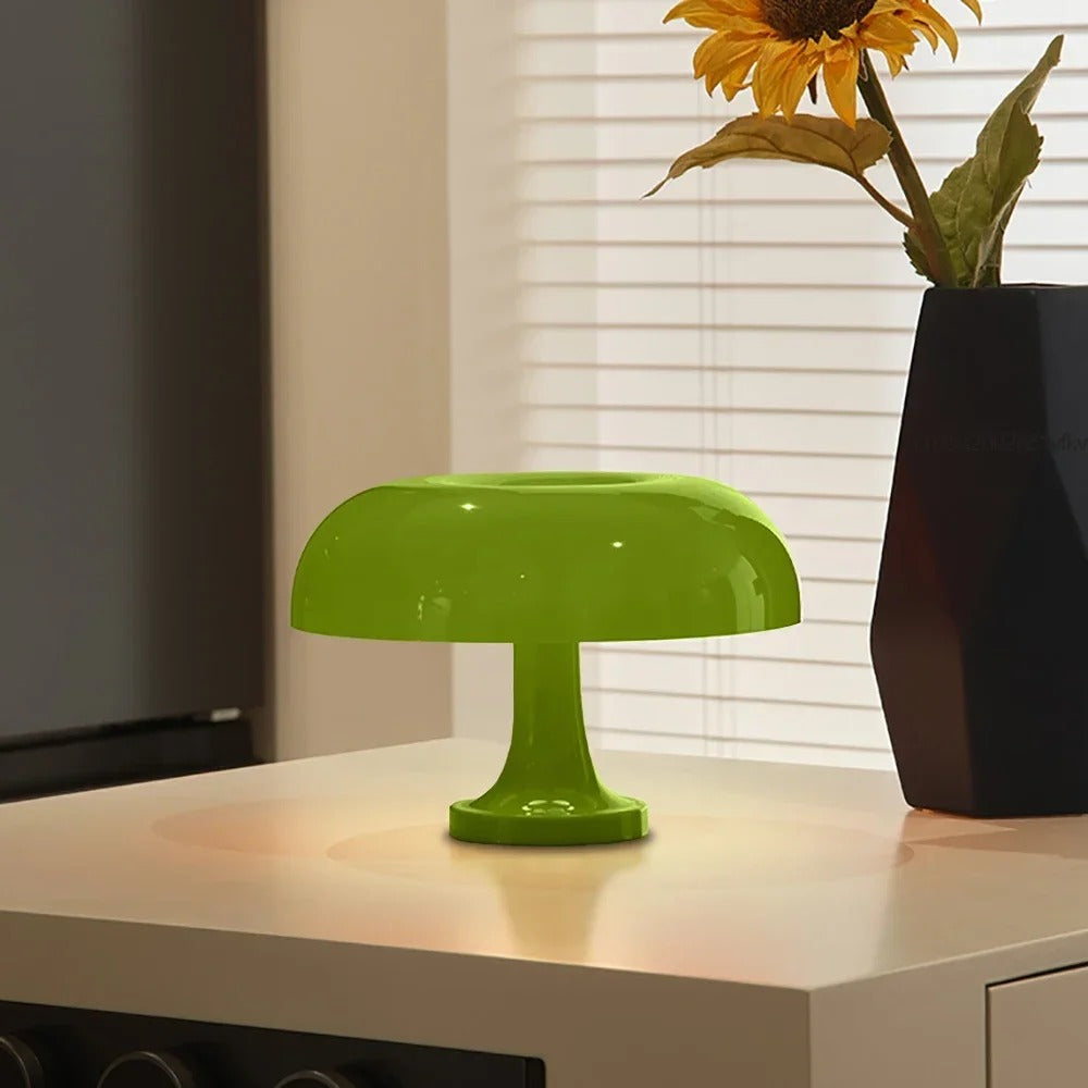 Mushroom Table Lamp - Danish Bauhaus Design with 3-Color Dimming