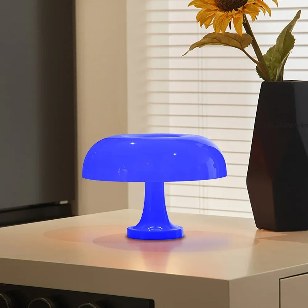Mushroom Table Lamp - Danish Bauhaus Design with 3-Color Dimming