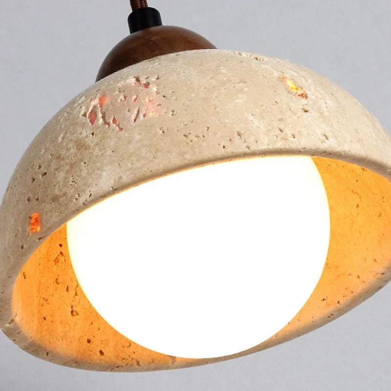 Japanese Wabi-Sabi - Natural Marble Wall Sconce LED Lamp with Warm Light