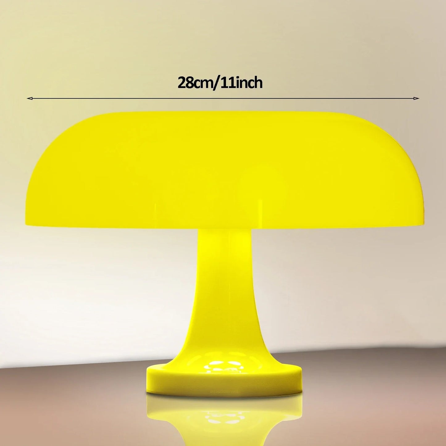 Mushroom Table Lamp - Danish Bauhaus Design with 3-Color Dimming