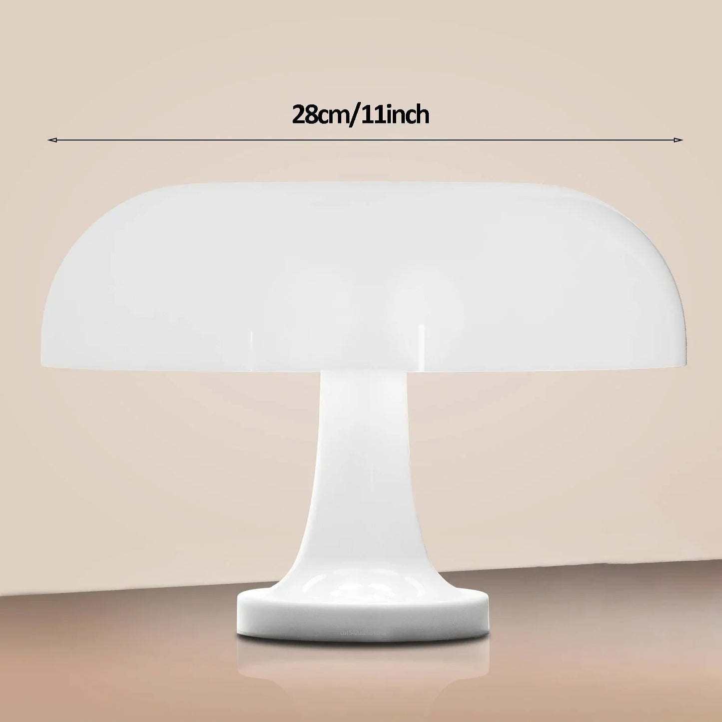 Mushroom Table Lamp - Danish Bauhaus Design with 3-Color Dimming