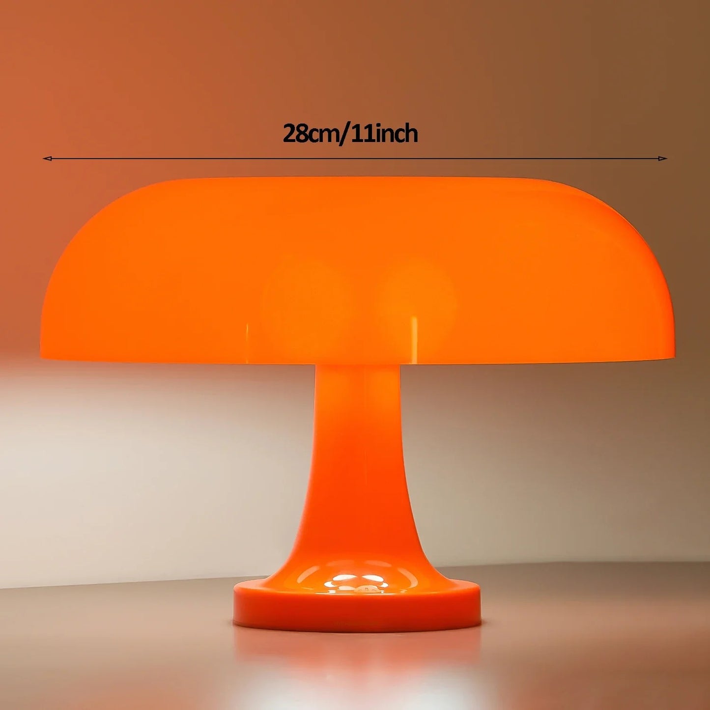 Mushroom Table Lamp - Danish Bauhaus Design with 3-Color Dimming