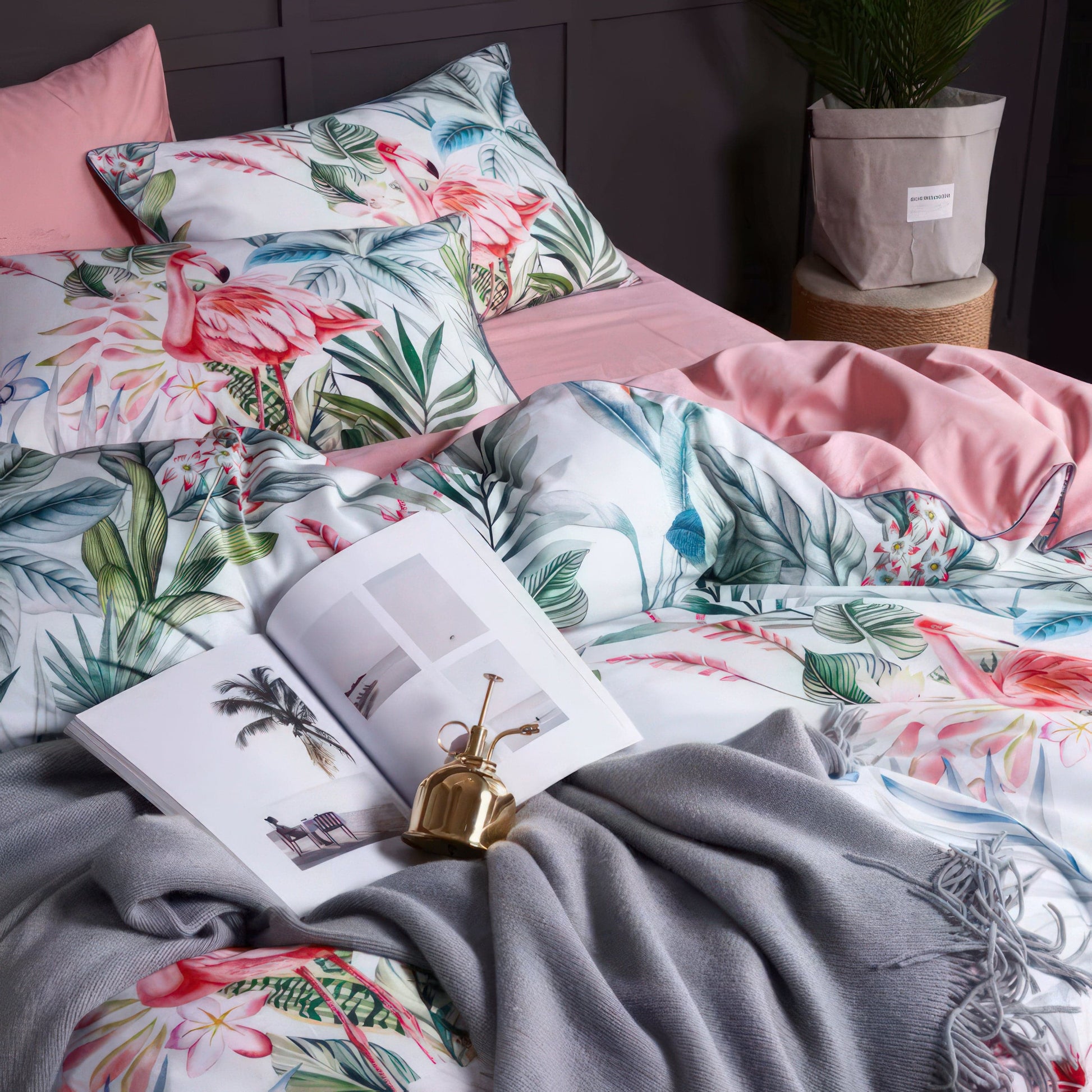 Paradise Flamingo Pink - Duvet Cover Set