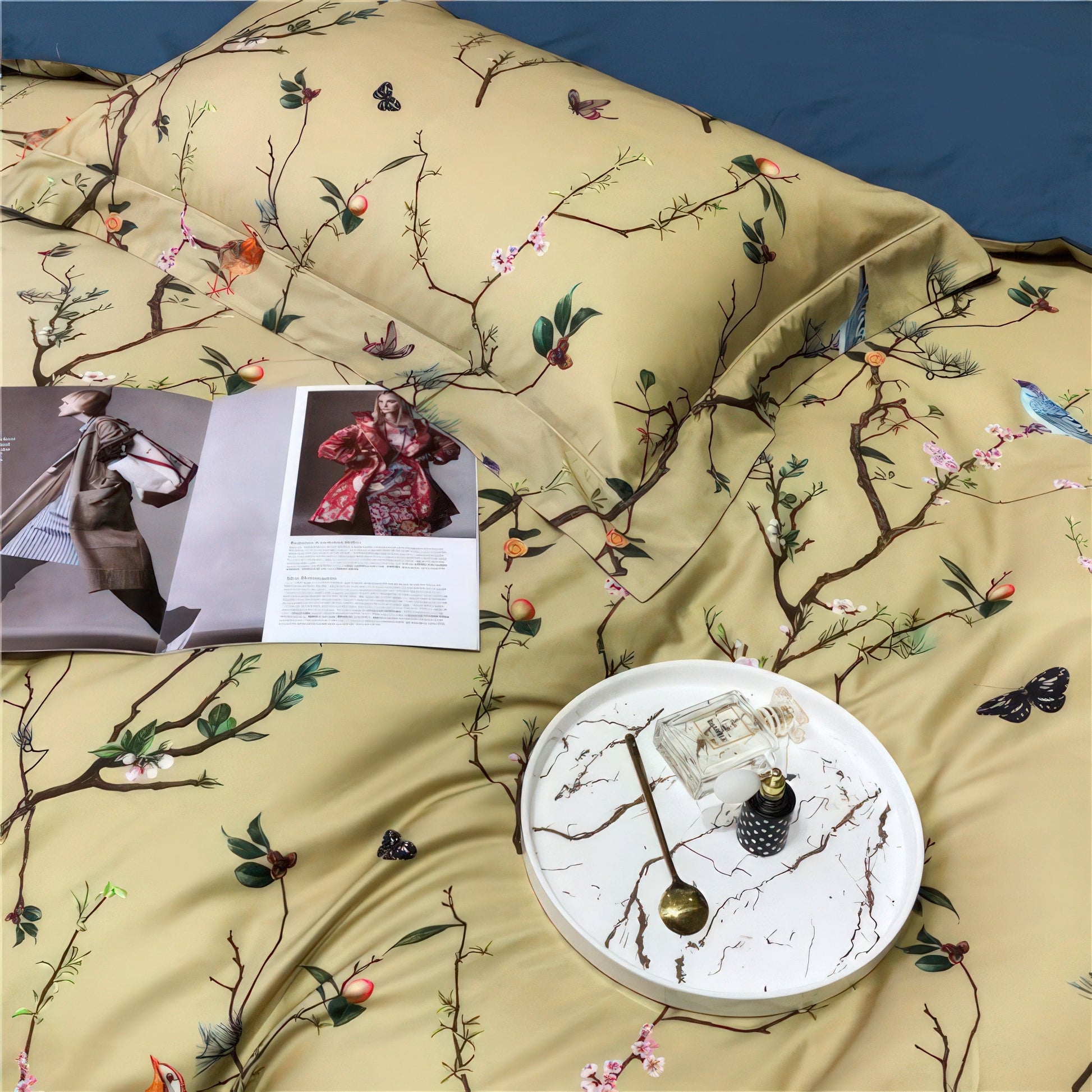 Birds and Flowers - Duvet Cover Set