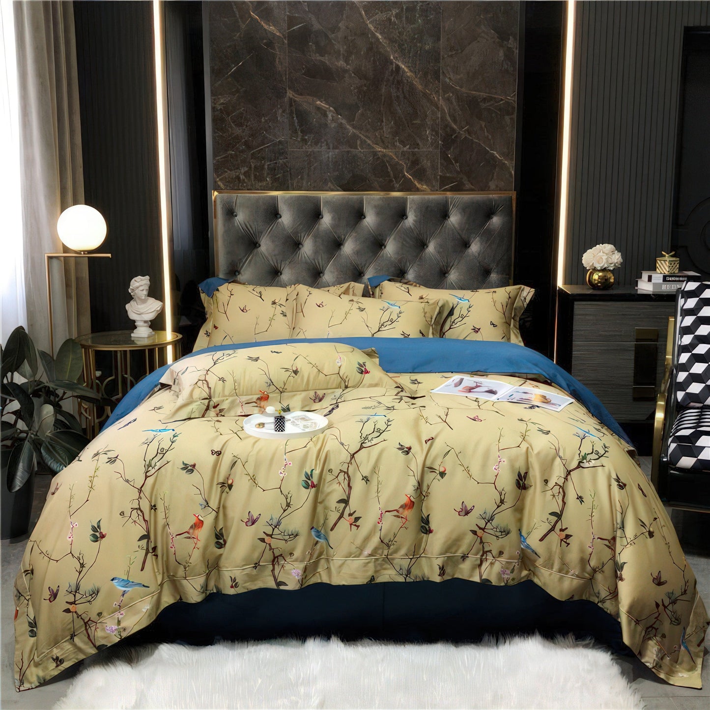 Birds and Flowers - Duvet Cover Set