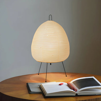 Japanese Design Akari Wabi-sabi Rice Paper Table Lamp