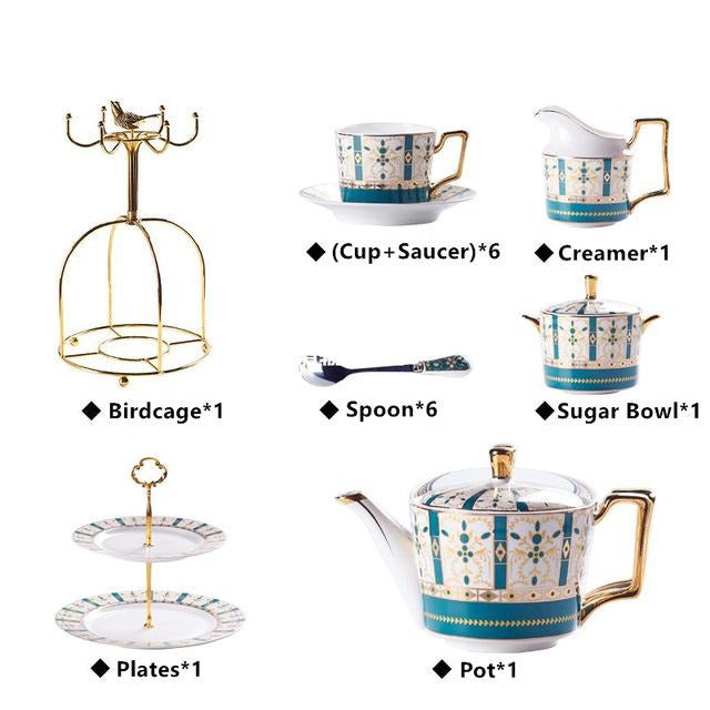 ATHENS TEACUP COLLECTION SET