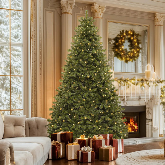 Norvyna Artificial Christmas Tree with Lights 6ft