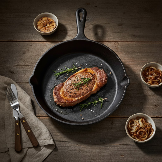 Pre-Seasoned Cast Iron Skillet 10.5 Inch Versatile Cookware