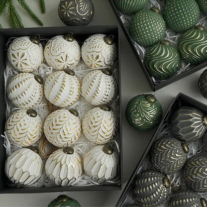 Shatterproof Christmas Ball Ornaments - 12 Piece Set