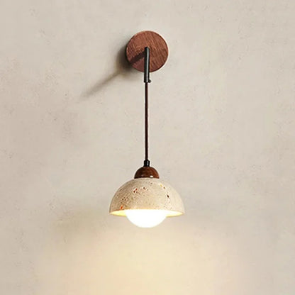 Japanese Wabi-Sabi - Natural Marble Wall Sconce LED Lamp with Warm Light