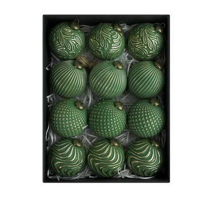 Shatterproof Christmas Ball Ornaments - 12 Piece Set